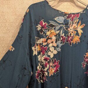 Maurices Small/Medium Kimono in Dark Teal and Rich Purples, Versatile